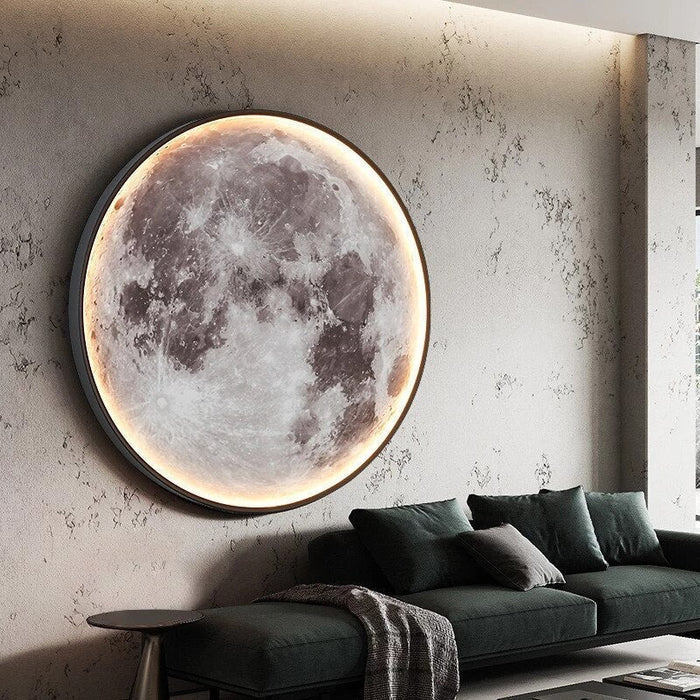 Lampada da parete Eclipse – LED – Bianco – 10–15 m² – Design lunare