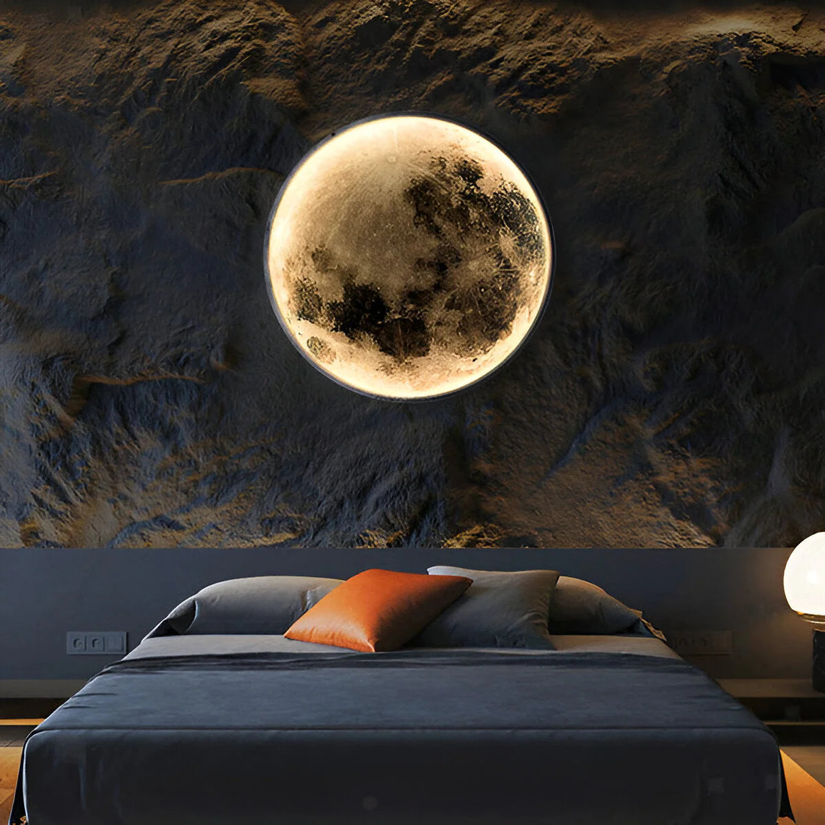 Lampada da parete Eclipse – LED – Bianco – 10–15 m² – Design lunare