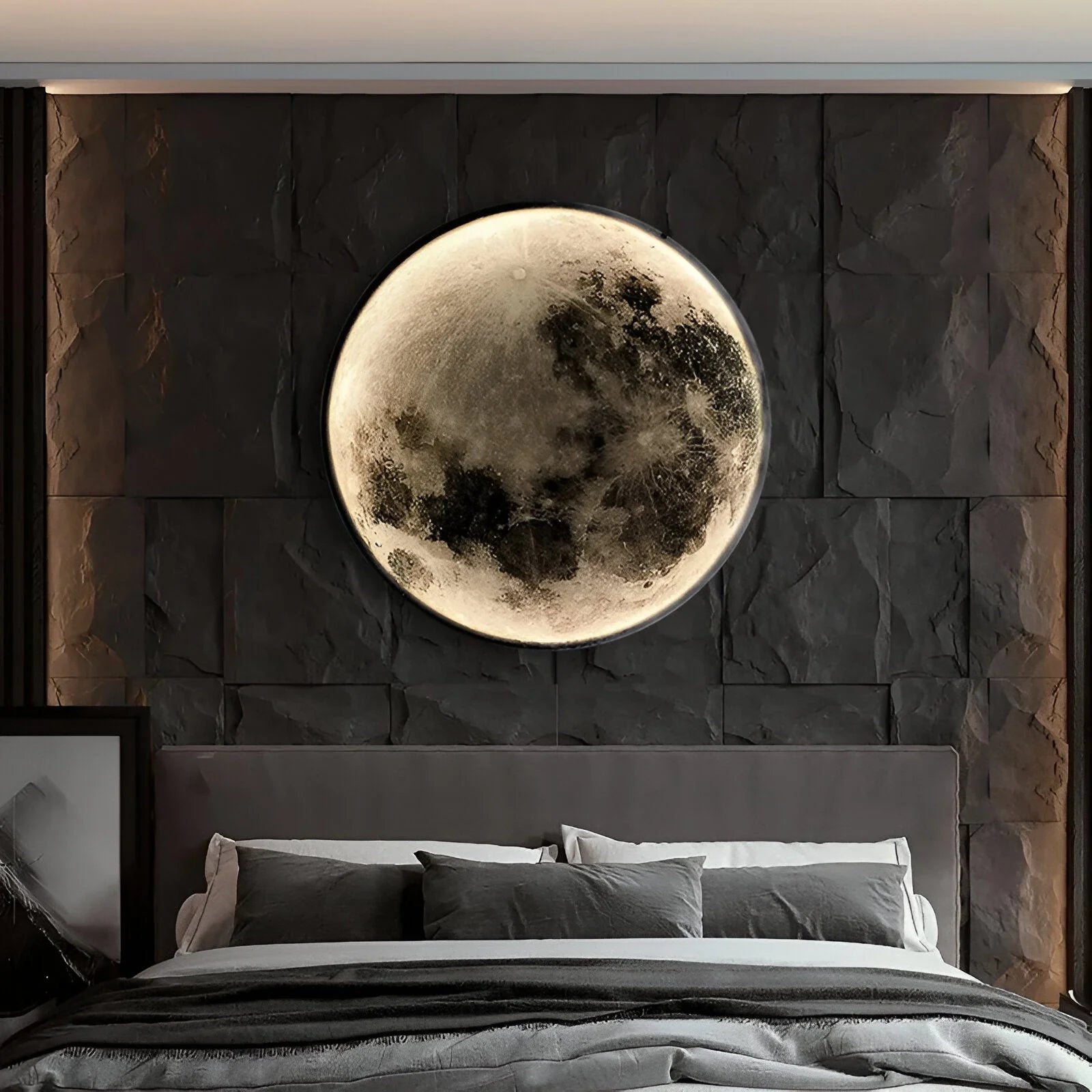 Lampada da parete Eclipse – LED – Bianco – 10–15 m² – Design lunare
