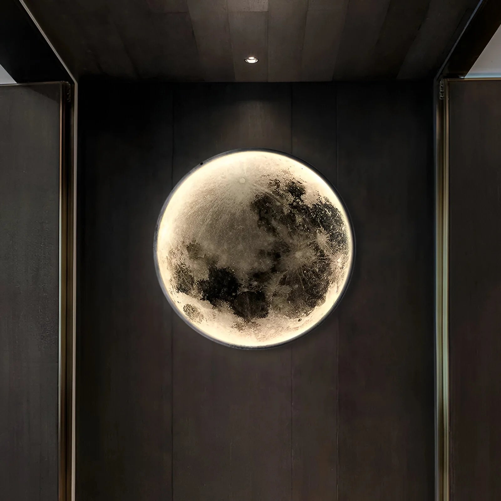 Lampada da parete Eclipse – LED – Bianco – 10–15 m² – Design lunare