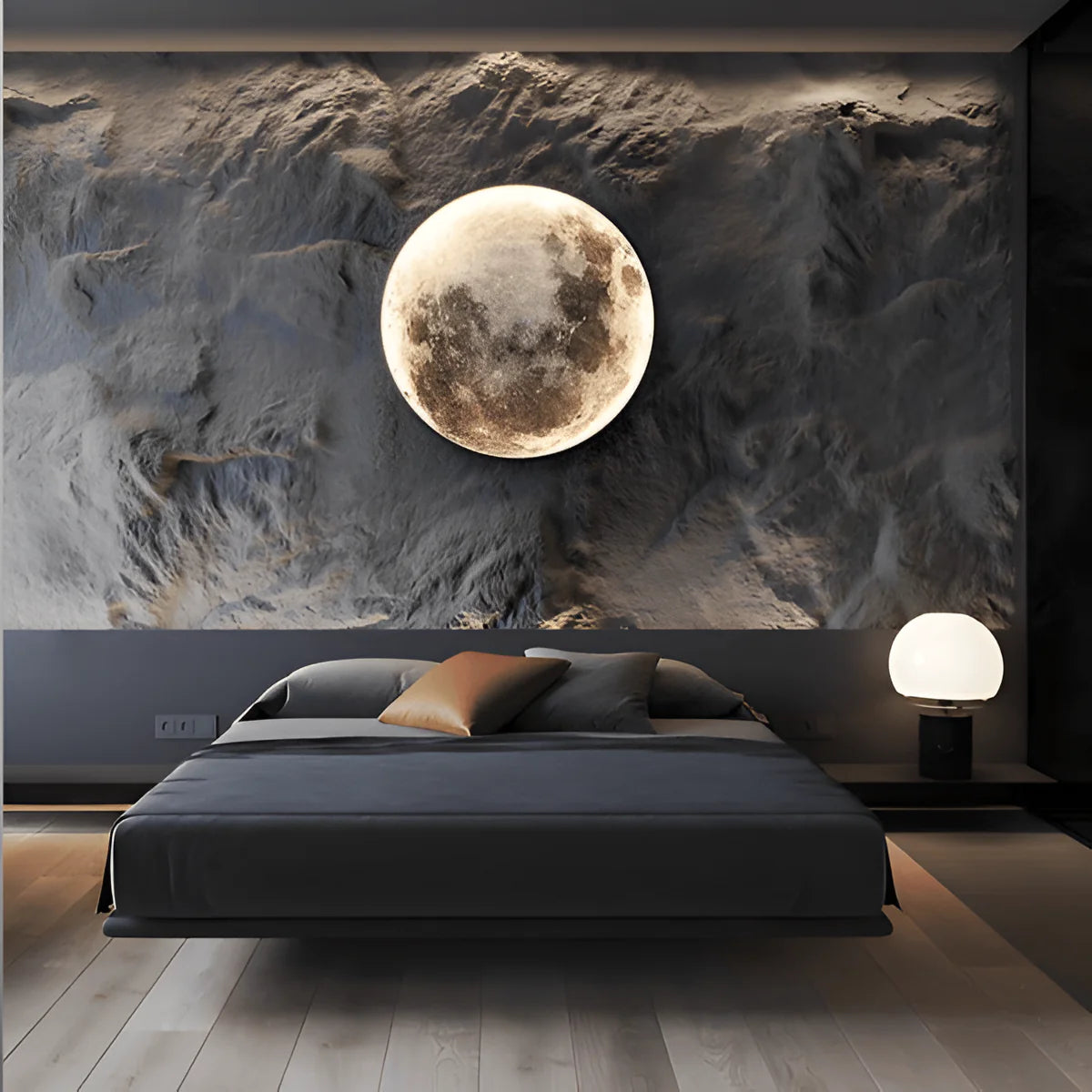Lampada da parete Eclipse – LED – Bianco – 10–15 m² – Design lunare