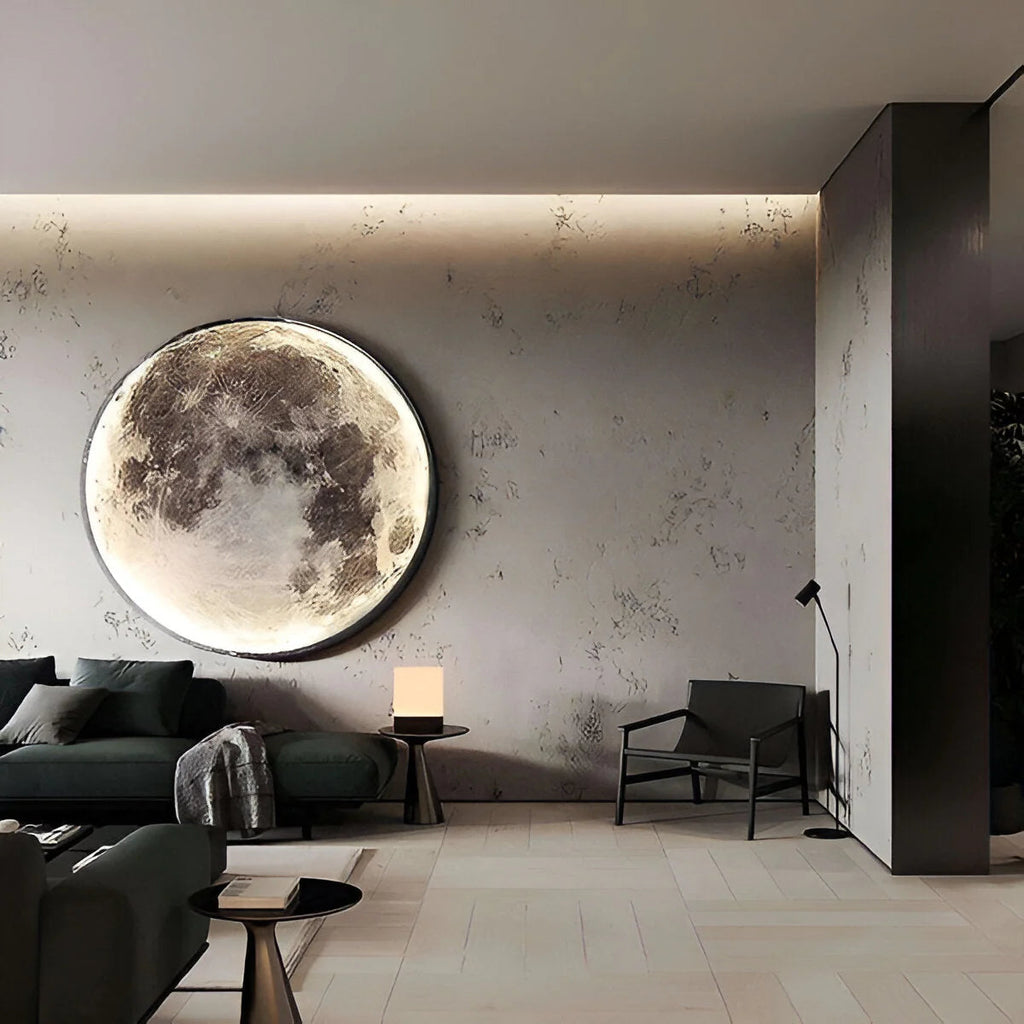 Lampada da parete Eclipse – LED – Bianco – 10–15 m² – Design lunare