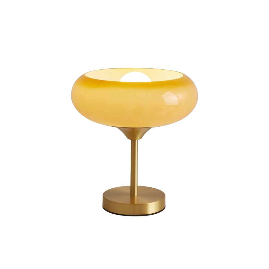 Lampada da Tavolo in Vetro a Forma di Crostata