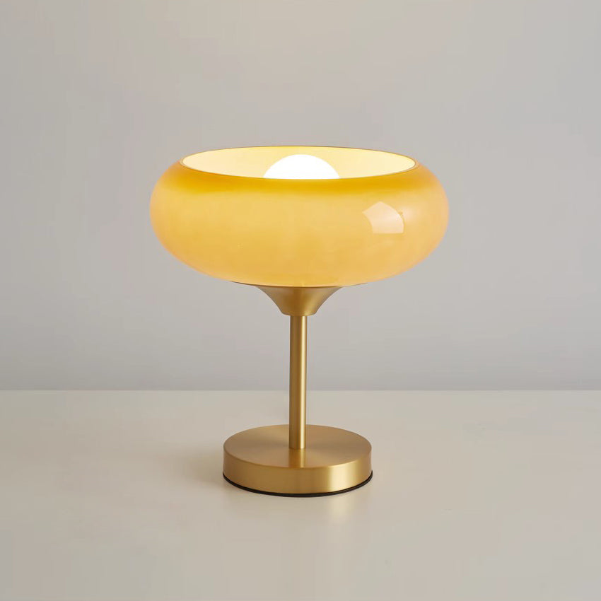 Lampada da Tavolo in Vetro a Forma di Crostata