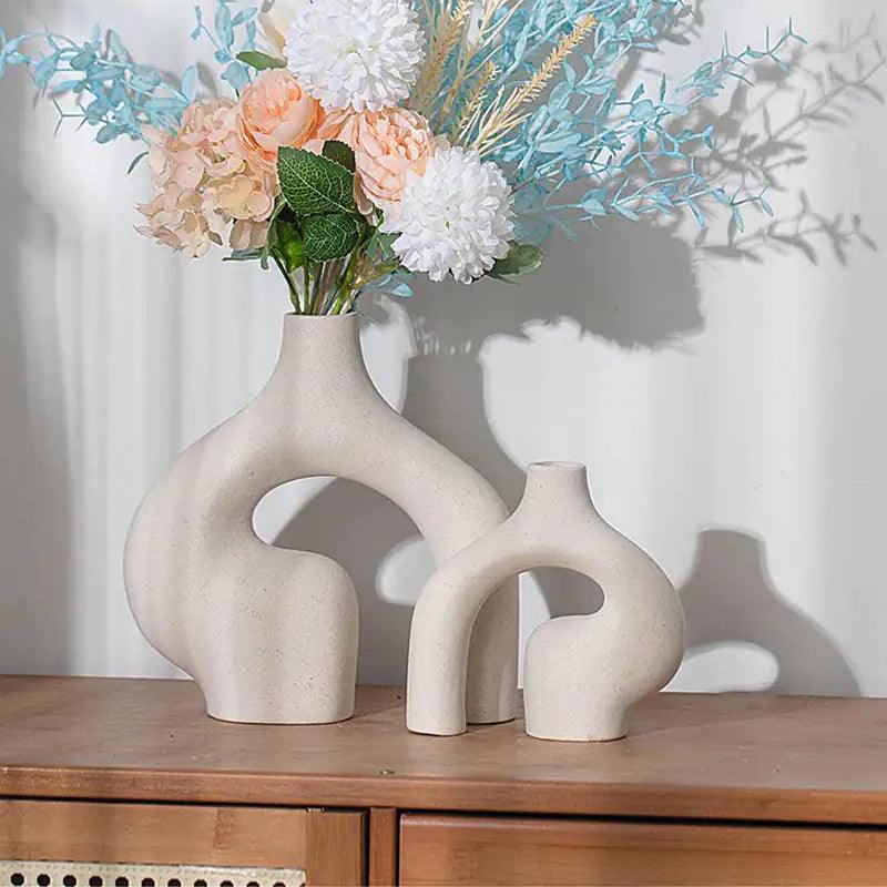 Vaso Architettonico Astratto Elara Haus – Ceramica Scultorea Cava