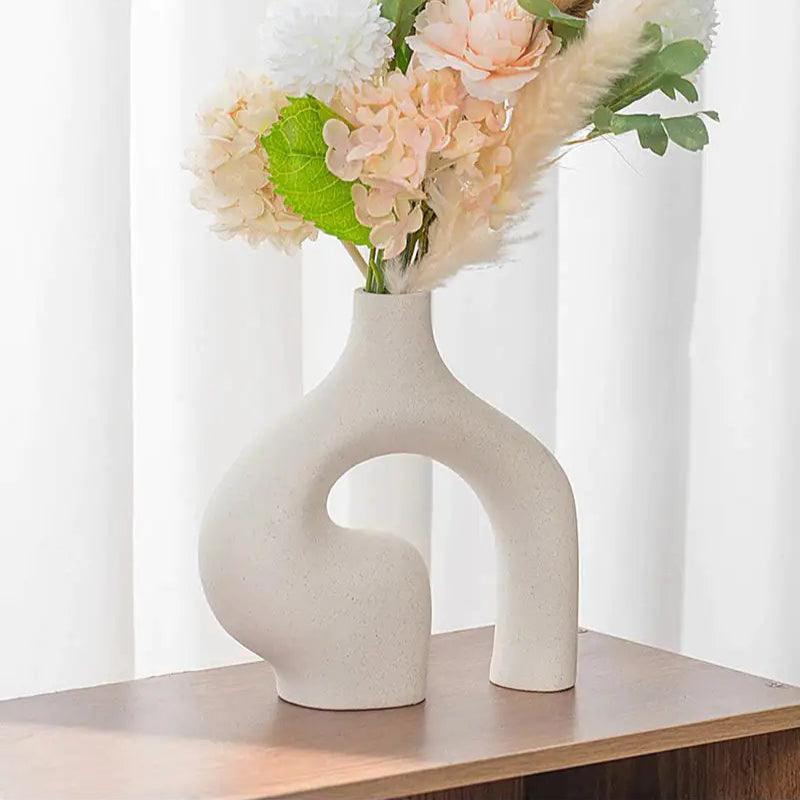 Vaso Architettonico Astratto Elara Haus – Ceramica Scultorea Cava