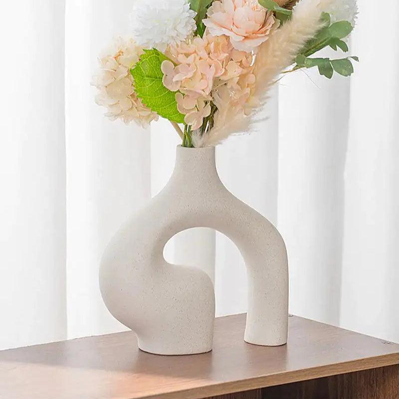 Vaso Architettonico Astratto Elara Haus – Ceramica Scultorea Cava