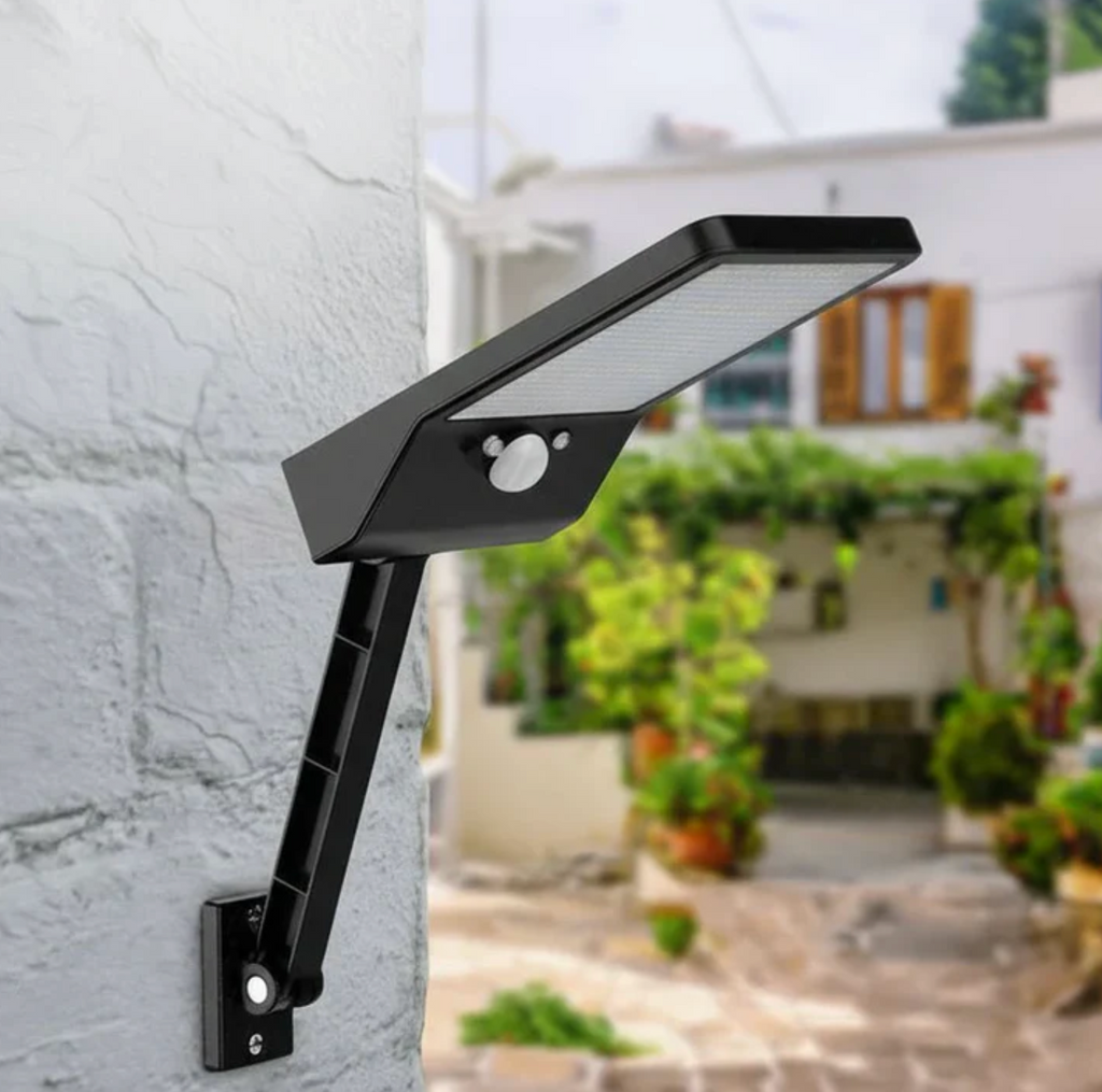 Elara Haus Lampada da Parete di Sicurezza LED Solare Regolabile con Telecomando e Sensore di Movimento