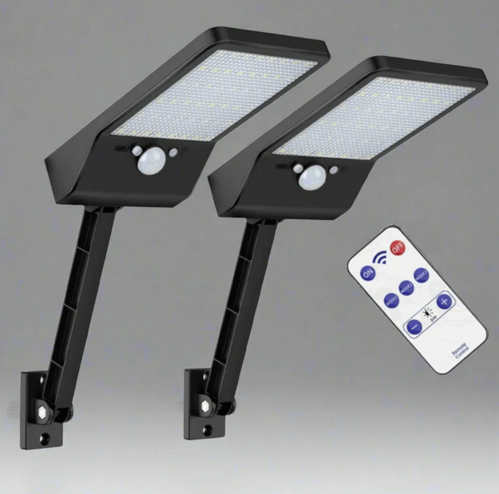 Elara Haus Lampada da Parete di Sicurezza LED Solare Regolabile con Telecomando e Sensore di Movimento