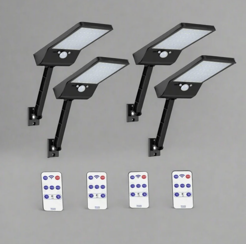 Elara Haus Lampada da Parete di Sicurezza LED Solare Regolabile con Telecomando e Sensore di Movimento
