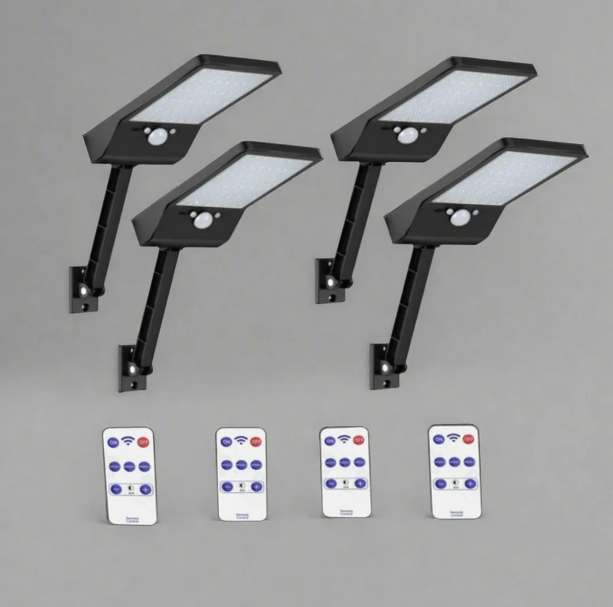Elara Haus Lampada da Parete di Sicurezza LED Solare Regolabile con Telecomando e Sensore di Movimento