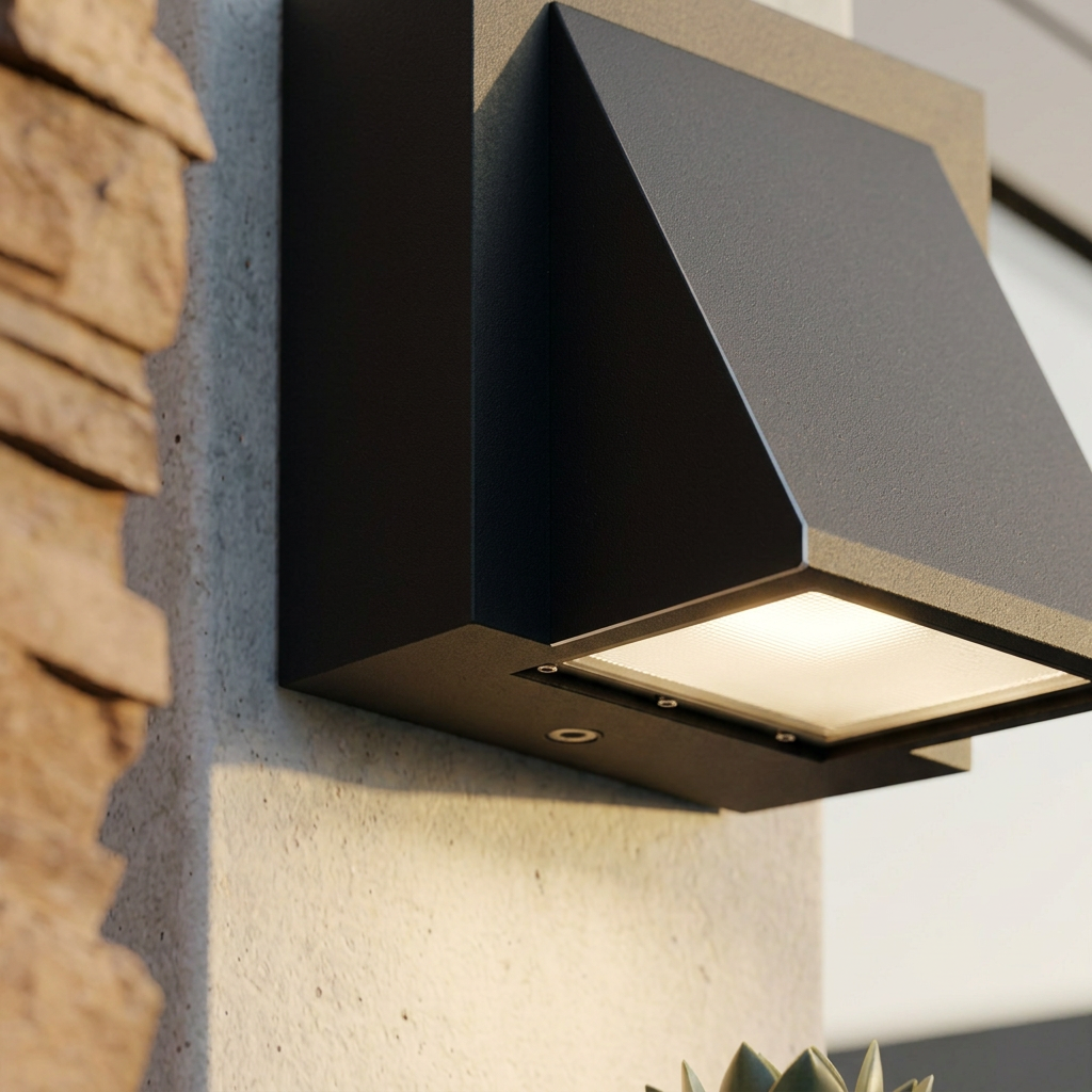 Elara Haus Luce da Parete Esterno Angolare Rivolta Verso il Basso
