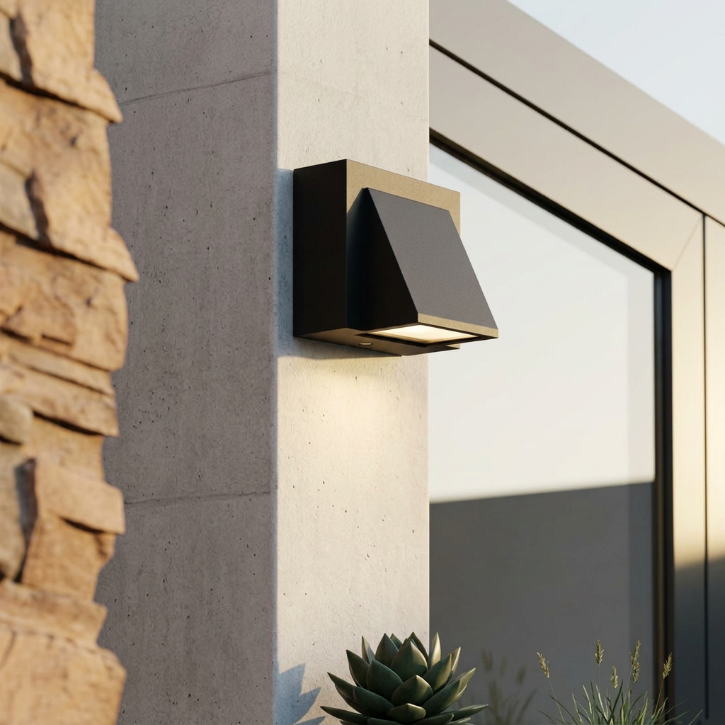Elara Haus Luce da Parete Esterno Angolare Rivolta Verso il Basso