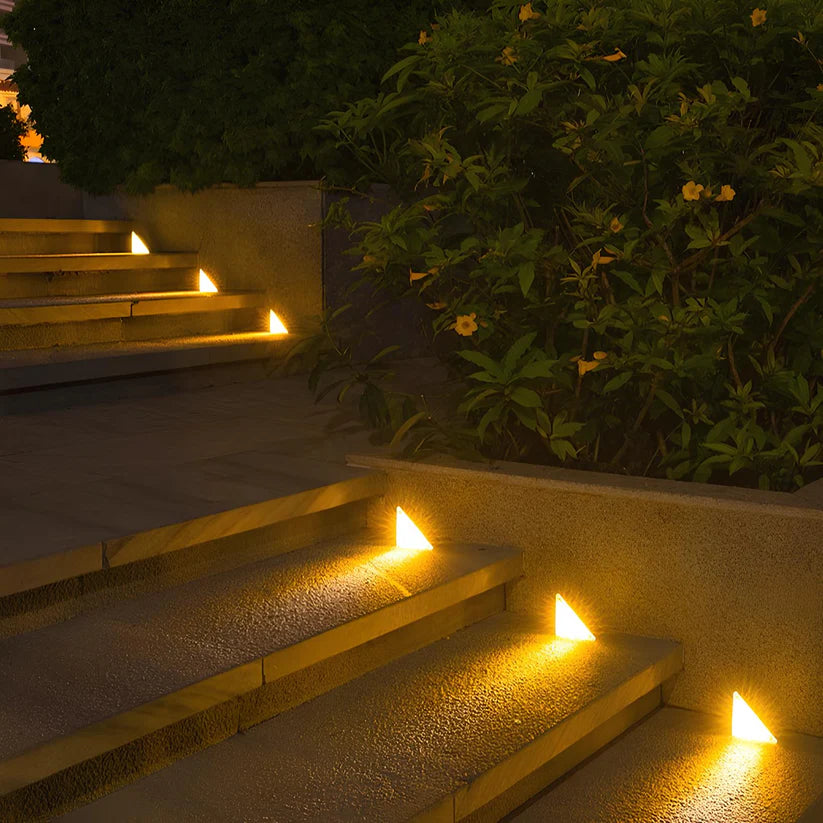 Lampada da Giardino Solare a Gradini in Lega Durabile Architettonica Elara Haus