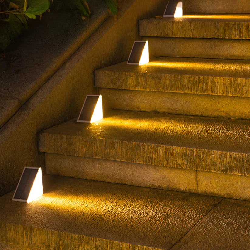Lampada da Giardino Solare a Gradini in Lega Durabile Architettonica Elara Haus