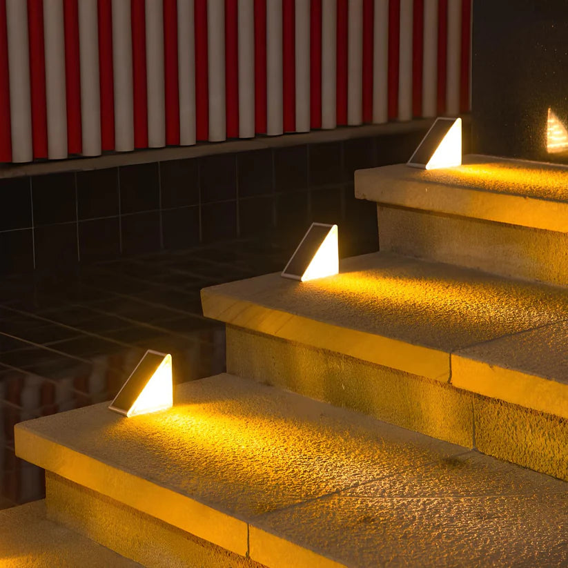 Lampada da Giardino Solare a Gradini in Lega Durabile Architettonica Elara Haus