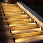 Lampada da Giardino Solare a Gradini in Lega Durabile Architettonica Elara Haus