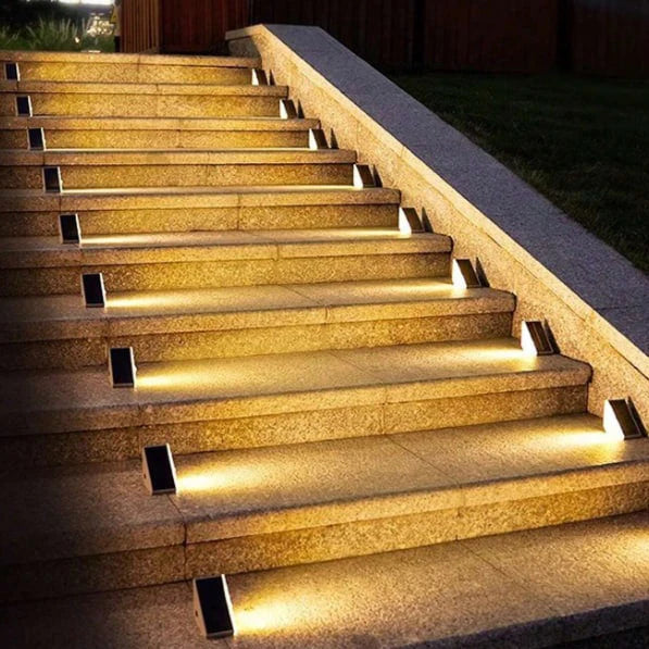 Lampada da Giardino Solare a Gradini in Lega Durabile Architettonica Elara Haus
