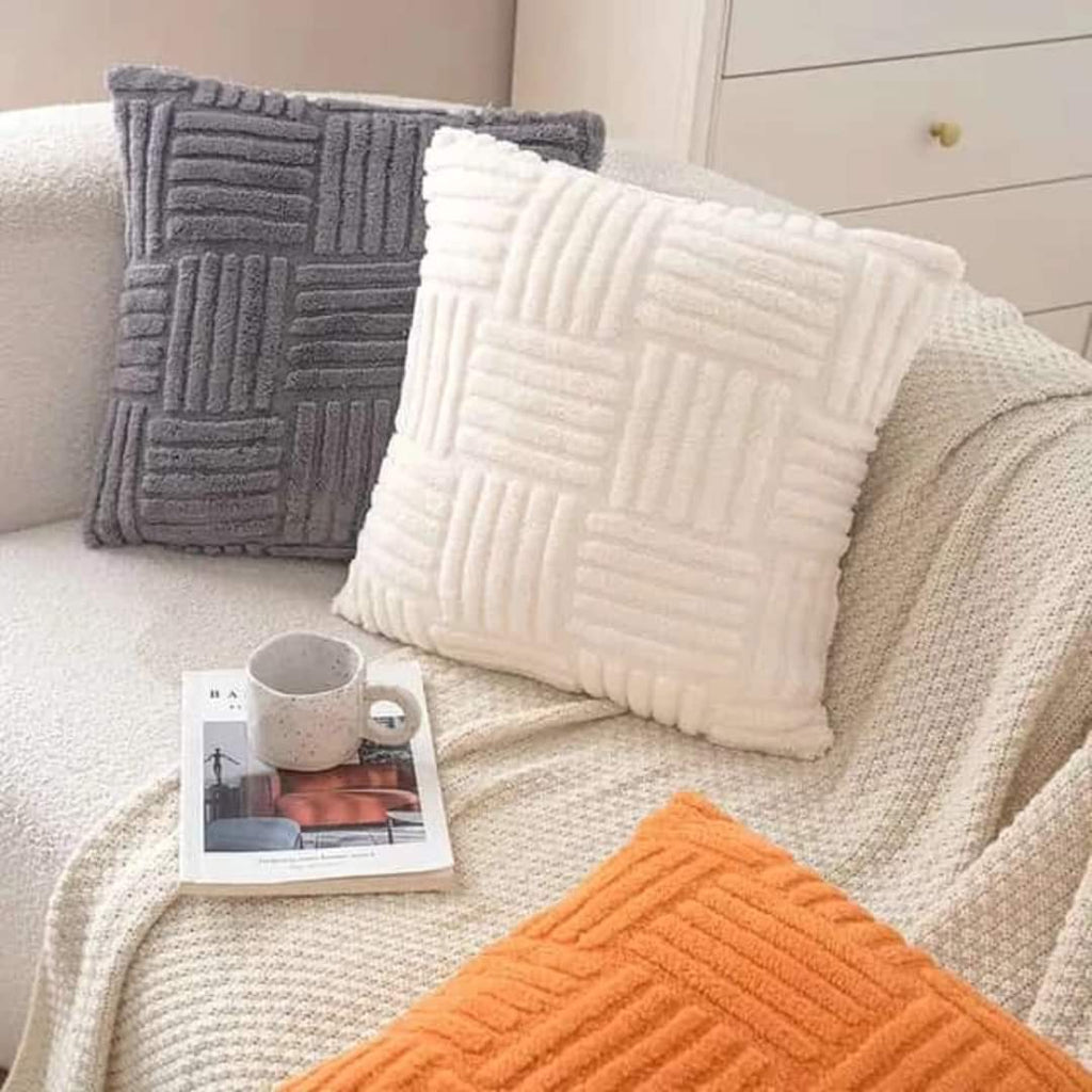 Cuscino Testurizzato Plissettato Quadri Architettonico Elara Haus