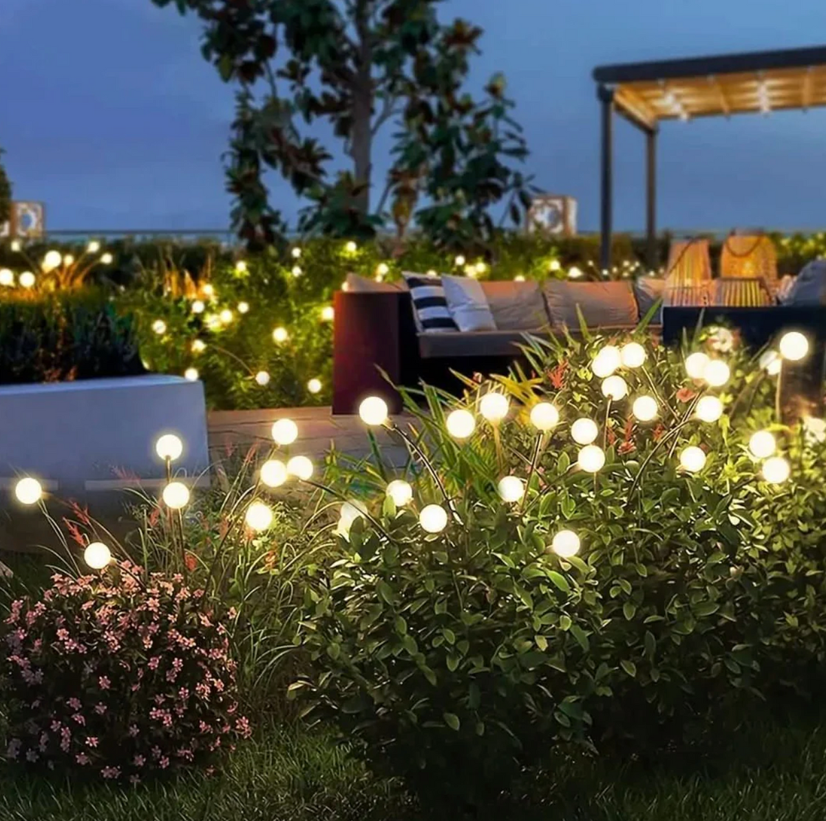 Elara Haus Luci da Giardino Architettoniche Solari Lucciole Oscillanti