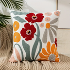 Cuscino Decorativo Ricamato a Fiori Elara Haus