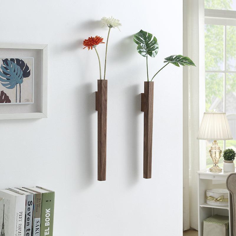 Vaso da Parete Slimline in Legno Artigianale Elara Haus