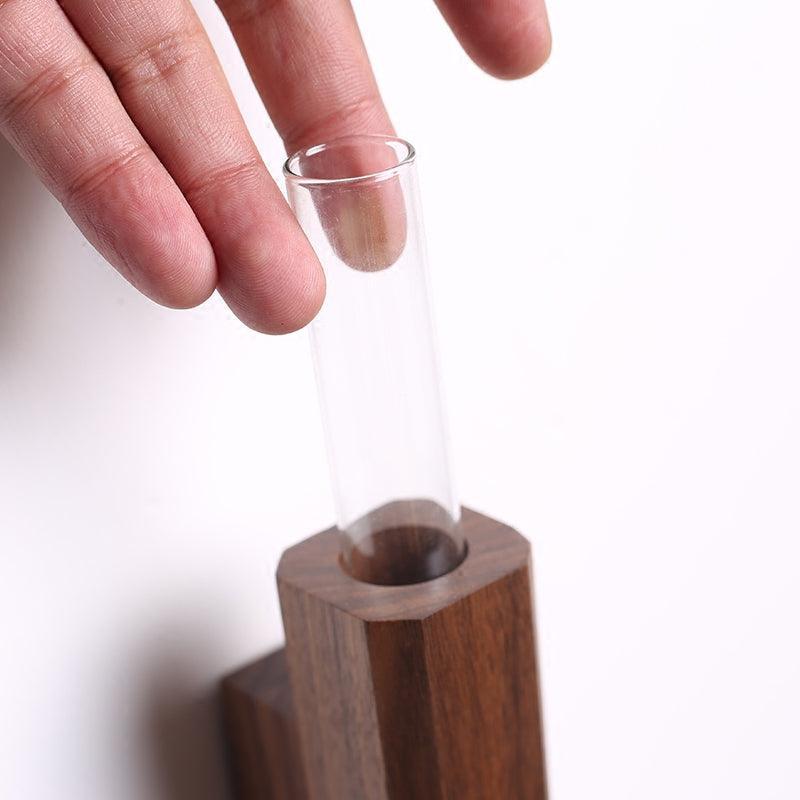 Vaso da Parete Slimline in Legno Artigianale Elara Haus