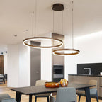 Elara Haus Pendant Lampada Circolare Artistica - Luce LED a 3 Anelli