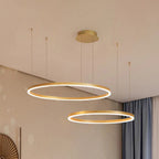 Elara Haus Pendant Lampada Circolare Artistica - Luce LED a 3 Anelli
