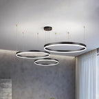 Elara Haus Pendant Lampada Circolare Artistica - Luce LED a 3 Anelli
