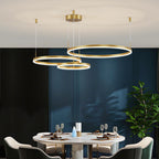 Elara Haus Pendant Lampada Circolare Artistica - Luce LED a 3 Anelli