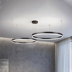 Elara Haus Pendant Lampada Circolare Artistica - Luce LED a 3 Anelli