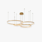 Elara Haus Pendant Lampada Circolare Artistica - Luce LED a 3 Anelli
