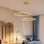 Elara Haus Pendant Lampada Circolare Artistica - Luce LED a 3 Anelli