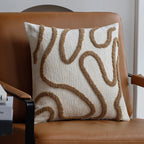 Cuscino Astratto Boho in Chenille Artistico Elara Haus