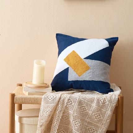 Cuscino Astratto Boho in Cotone Tappezzato Artistico Elara Haus