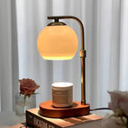 Lampada Riscaldante per Candele Elara Haus - Design Moderno in Metallo e Vetro Illuminazione Elegante