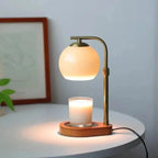 Lampada Riscaldante per Candele Elara Haus - Design Moderno in Metallo e Vetro Illuminazione Elegante