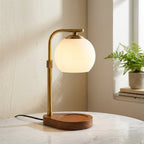 Lampada Riscaldante per Candele Elara Haus - Design Moderno in Metallo e Vetro Illuminazione Elegante