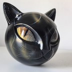 Scultura di Gatto Elara Haus - Decorazione Artistica per la Casa in Resina di Alta Qualità