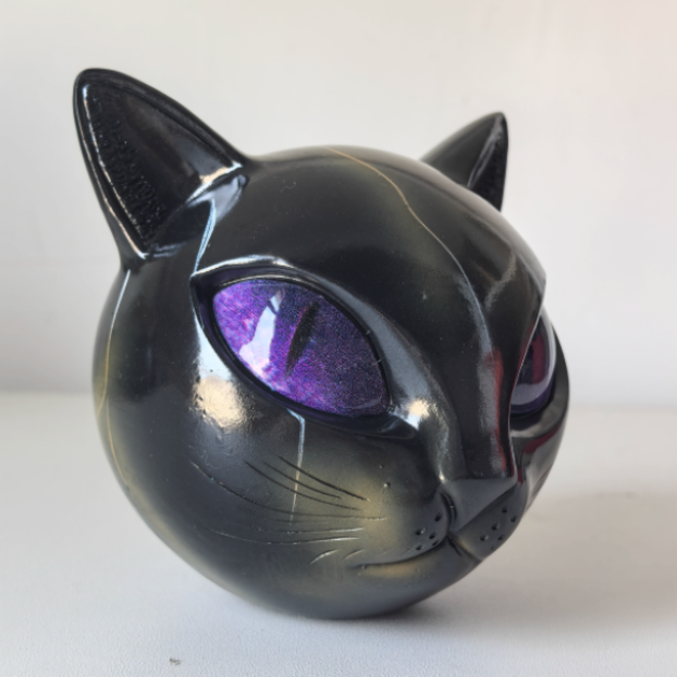 Scultura di Gatto Elara Haus - Decorazione Artistica per la Casa in Resina di Alta Qualità