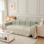 Elara Haus Chenille Throw - Verde Pistacchio