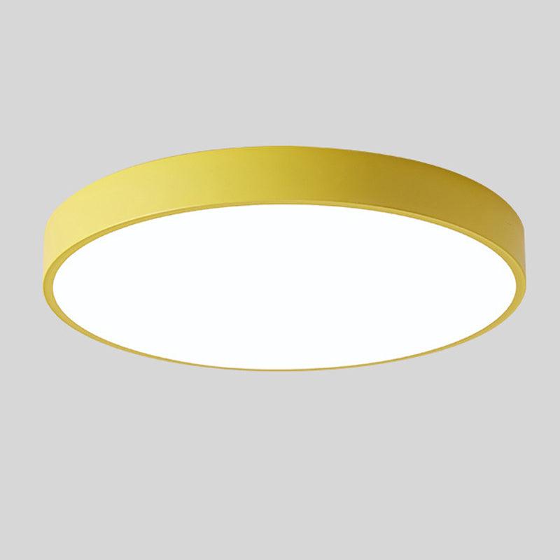 Lampada da soffitto circolare Elara con accenti in legno