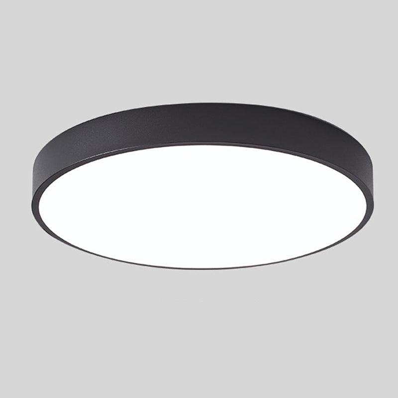 Lampada da soffitto circolare Elara con accenti in legno