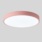 Lampada da soffitto circolare Elara con accenti in legno