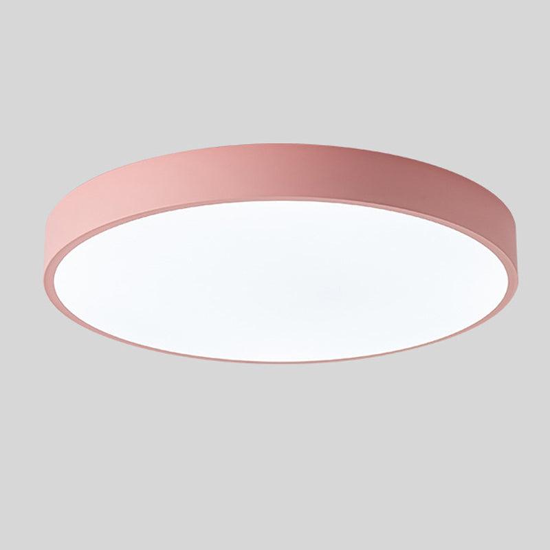 Lampada da soffitto circolare Elara con accenti in legno
