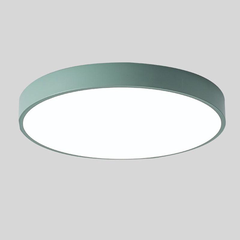 Lampada da soffitto circolare Elara con accenti in legno