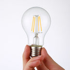 Lampadina a Filamento LED in Vetro Trasparente E27 A60 Elara Haus