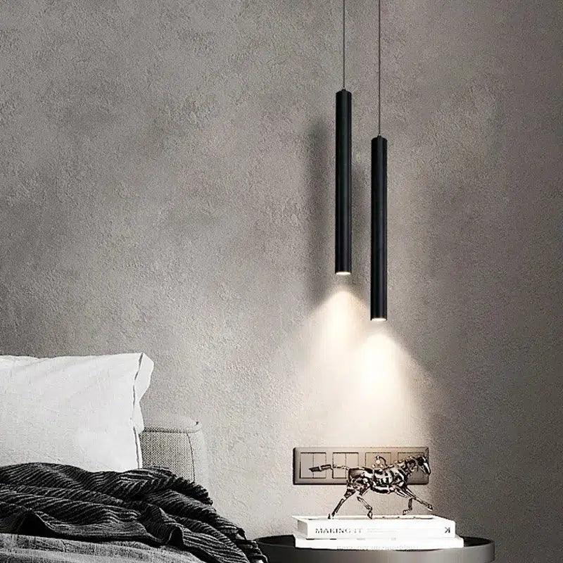 Elara Haus Lampada a Sospensione Tubolare Contemporanea in Alluminio
