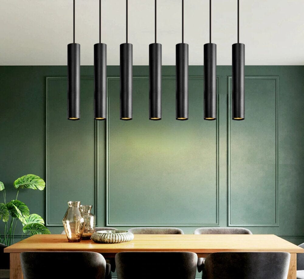 Elara Haus Lampada a Sospensione Tubolare Contemporanea in Alluminio